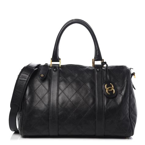 black chanel duffle bag